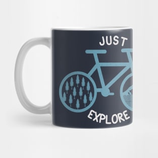 retro vintage bike with aesthetic nature Mug